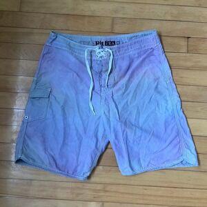 Vans Rit Era Classic Board Shorts Mens 34 Purple Blue Ombre Surf Skate Trunks